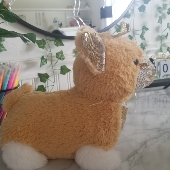 Rare Justice Dog Flip Sequence Plush - Picture 3 of 6